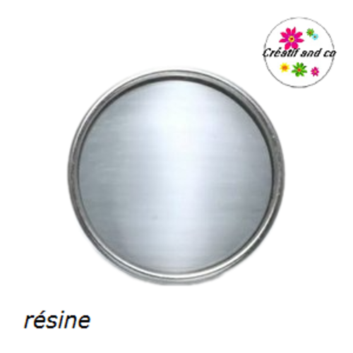 Bouton pression pierre opale naturelle blanc