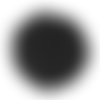 Bouton pression boule de fourrure synthétique noire