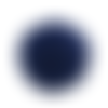 Bouton pression boule de fourrure synthétique bleu roi