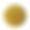 Bouton pression boule de fourrure synthétique moutarde