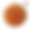 Bouton pression boule de fourrure synthétique orange