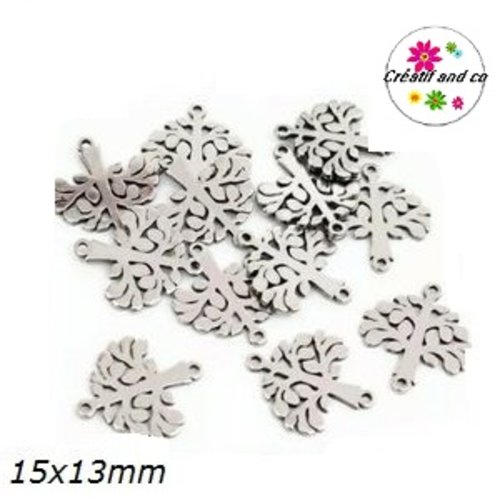 Connecteur arbre acier inoxydable 15mm