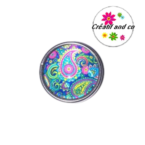 Bouton pression motif mandala