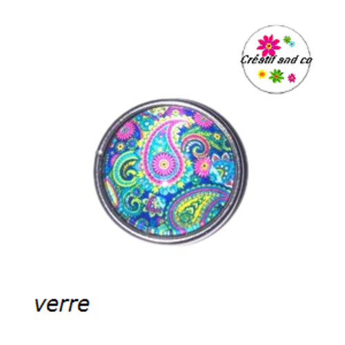 Bouton pression motif mandala