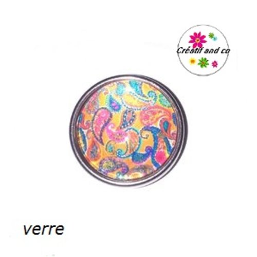 Bouton pression motif mandala
