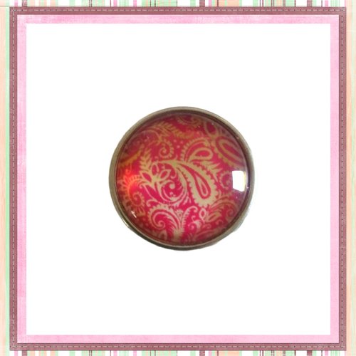 Bouton pression motif mandala