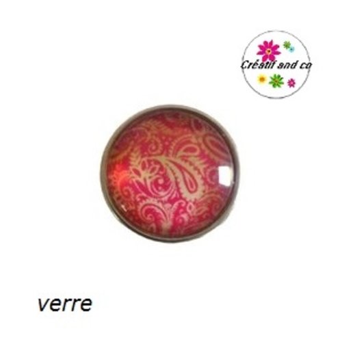 Bouton pression motif mandala