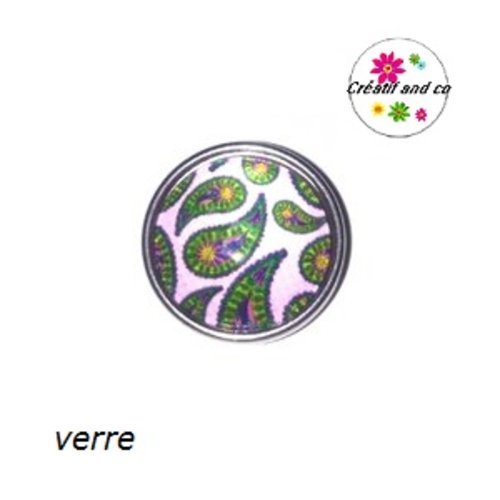 Bouton pression motif mandala