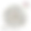 Bouton pression métal tournesol strass rosé