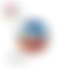 X2 cabochons van, vacances, soleil 10mm