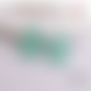 Breloque masque visage vert 32mm