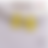 Breloque masque visage jaune 32mm
