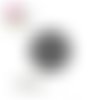 X2 cabochons noir/blanc 10mm