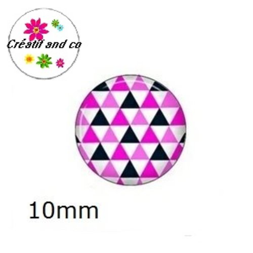 X2 cabochons triangles 10mm
