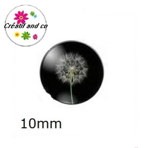 X2 cabochons pissenlit 10mm