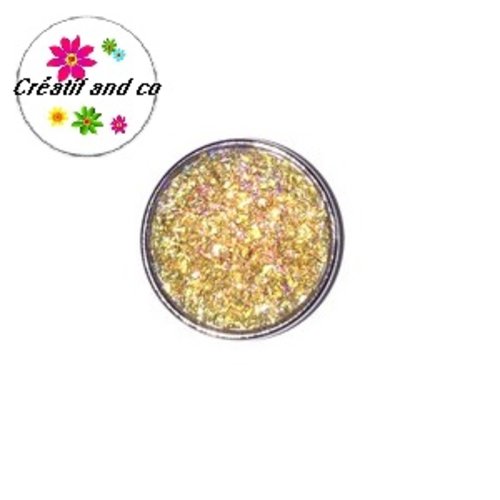 Bouton pression motif effet druzy résine ambre clair 20mm