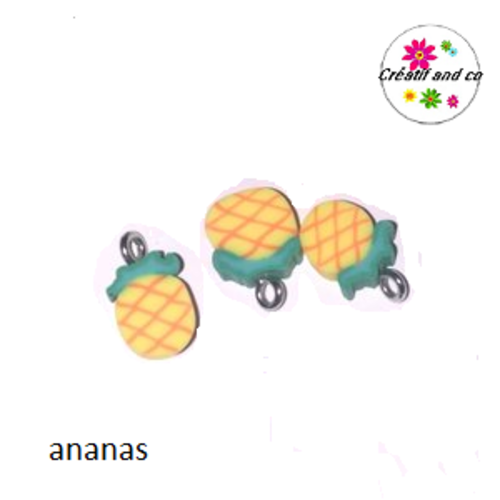 Pendentif ananas fimo