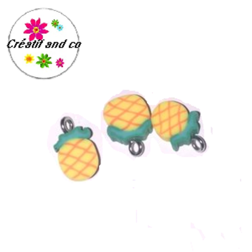 Pendentif ananas fimo