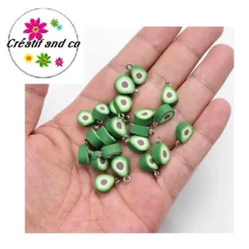 Pendentif avocat fimo