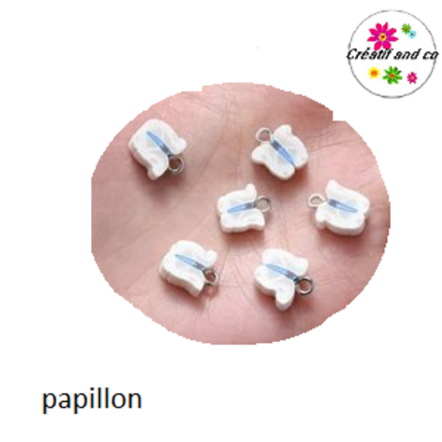 Pendentif papillon fimo