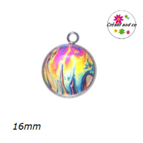 Pendentif cabochon cratère 16mm