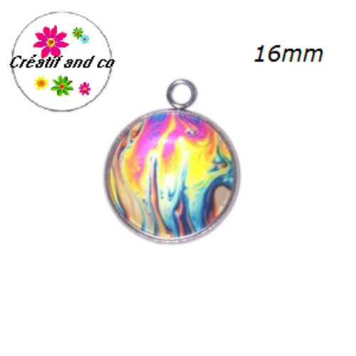 Pendentif cabochon cratère 16mm