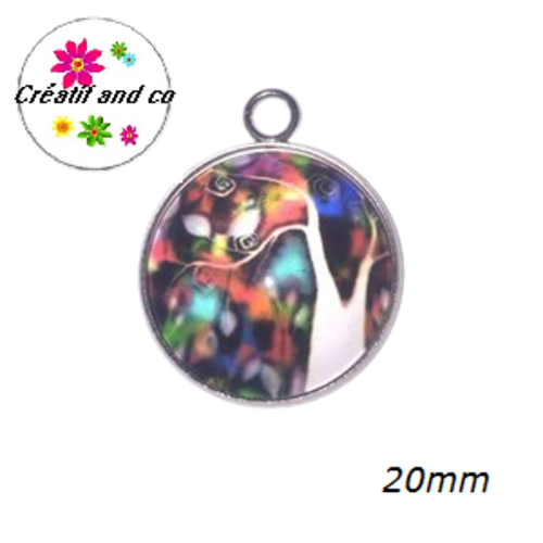 Pendentif cabochon arbre 20mm
