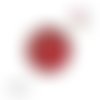 Bouton pression rouge résine 18mm