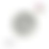 Bouton pression argent résine 18mm