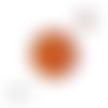 Bouton pression orange résine 18mm