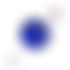 Bouton pression bleu roi résine 18mm