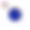 Bouton pression bleu roi résine 18mm