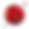 Bouton pression à facette rouge résine