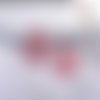 Breloque estampe goutte rouge 19mm