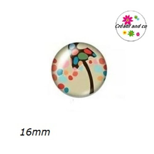X2 cabochons champignon 16mm