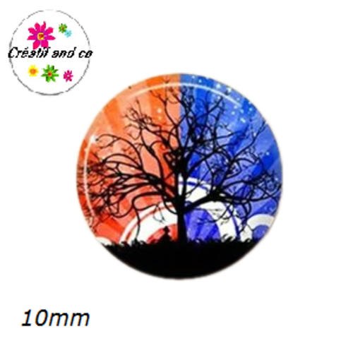 X2 cabochons arbre de vie 10mm