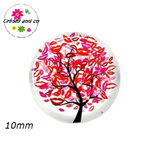 X2 cabochons arbre de vie 10mm