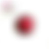 Bouton pression dôme rouge résine