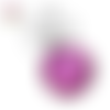Bouton pression résine mauve violine 18mm