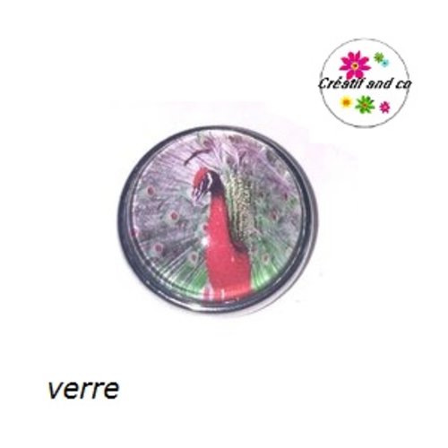Bouton pression paon