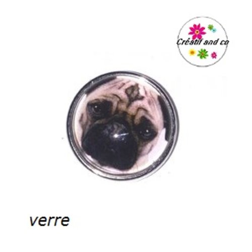 Bouton pression chien carlin