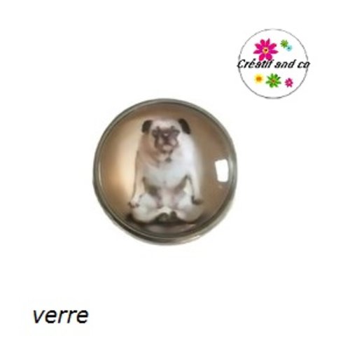 Bouton pression chien posture yoga