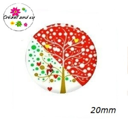 Cabochon arbre de vie 20mm