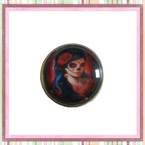 Bouton pression femme skully