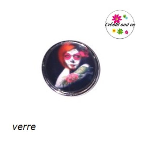Bouton pression femme skully