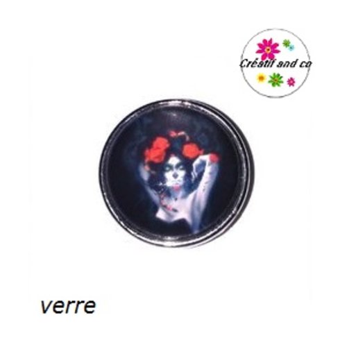 Bouton pression femme skully