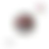 Bouton pression voiture coccinelle rouge
