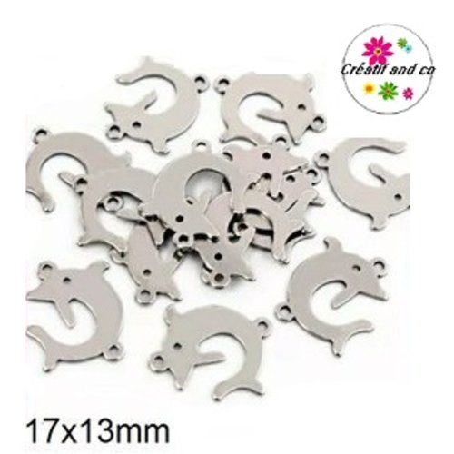 Connecteur dauphin acier inoxydable 17mm