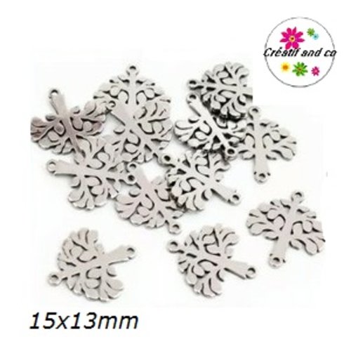 Connecteur arbre acier inoxydable 15mm