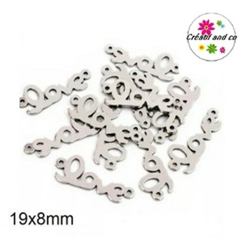 Connecteur love acier inoxydable 19mm
